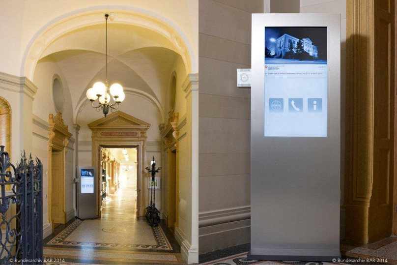 Referenz Stele im Bundesarchiv BAR Bern inklusive Informationssystem