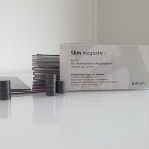 Türschilder Schilder Slim Magnetic dargestellt und Musterbeispiel