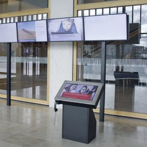 Referenz Terminal, Digitaler Portier, Eingang vom Campus Muttenz FHNW